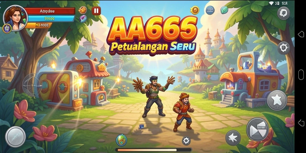 Tampilan gameplay seru dan menantang di AA666.