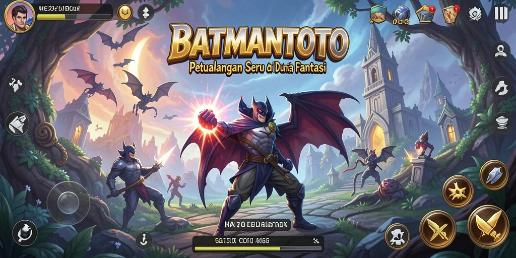 Screenshot menunjukkan gameplay seru di dunia petualangan BATMANTOTO.