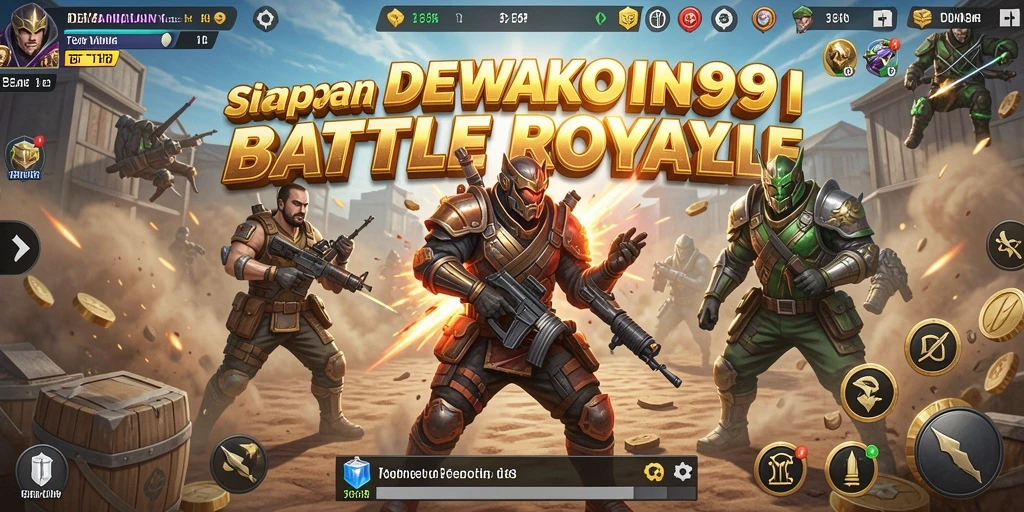 Tampilan gameplay DEWAKOIN99 yang mendebarkan dan action-packed.