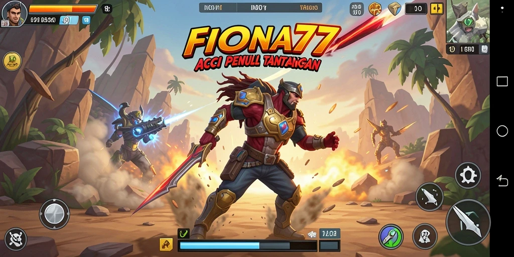 Tampilan aksi mendebarkan dalam gameplay FIONA77