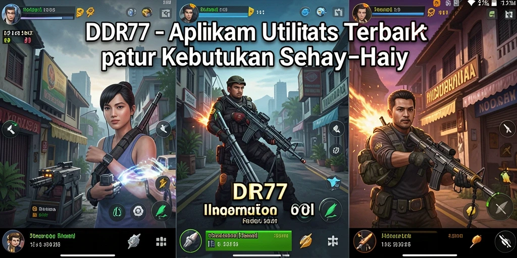 Tampilan antarmuka IDR77 yang sederhana dan menarik.