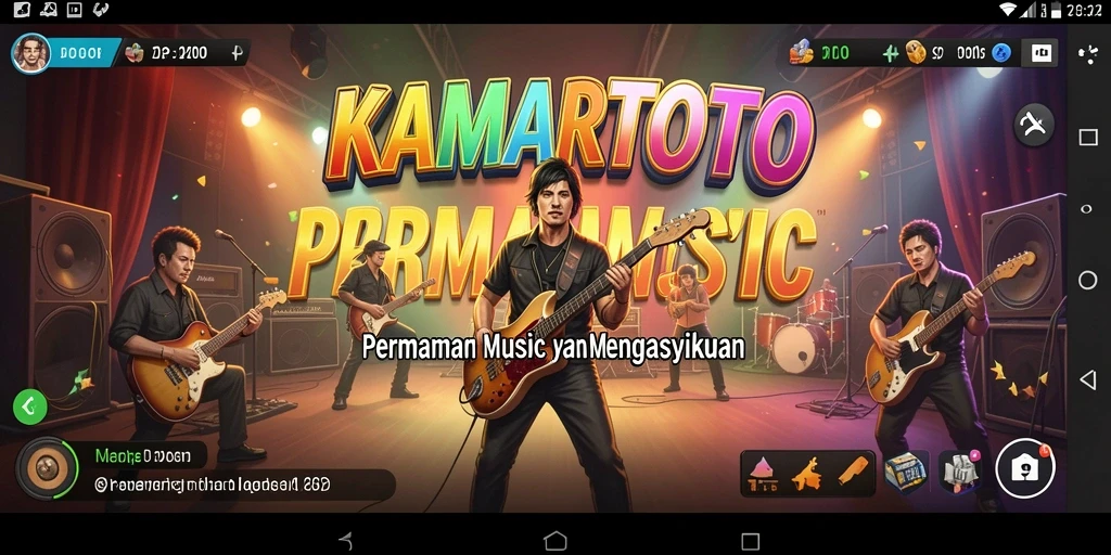 Tangkapan layar utama KAMARTOTO menunjukkan gameplay penuh warna dan interaktif.