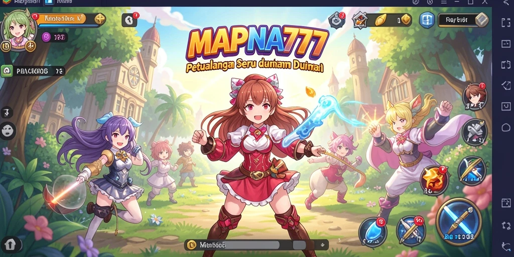 Tampilan gameplay menarik dari MAPNA777 di dunia anime.