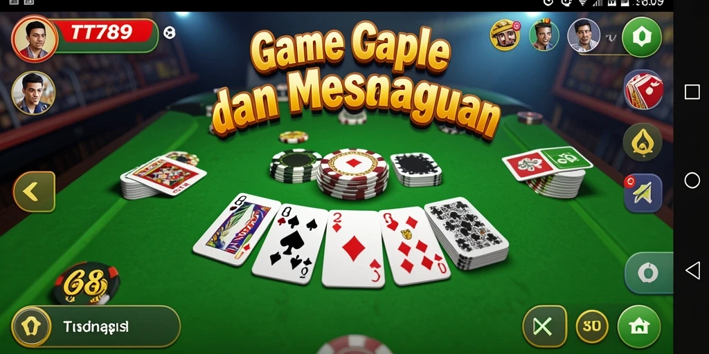Screenshot gameplay TT789 memperlihatkan keseruan bermain Gaple.