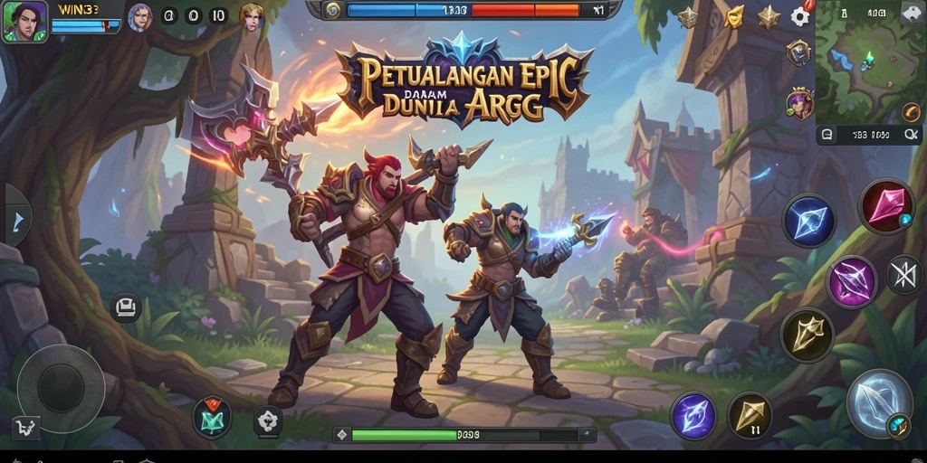 Gameplay menarik dalam petualangan ARPG yang seru.